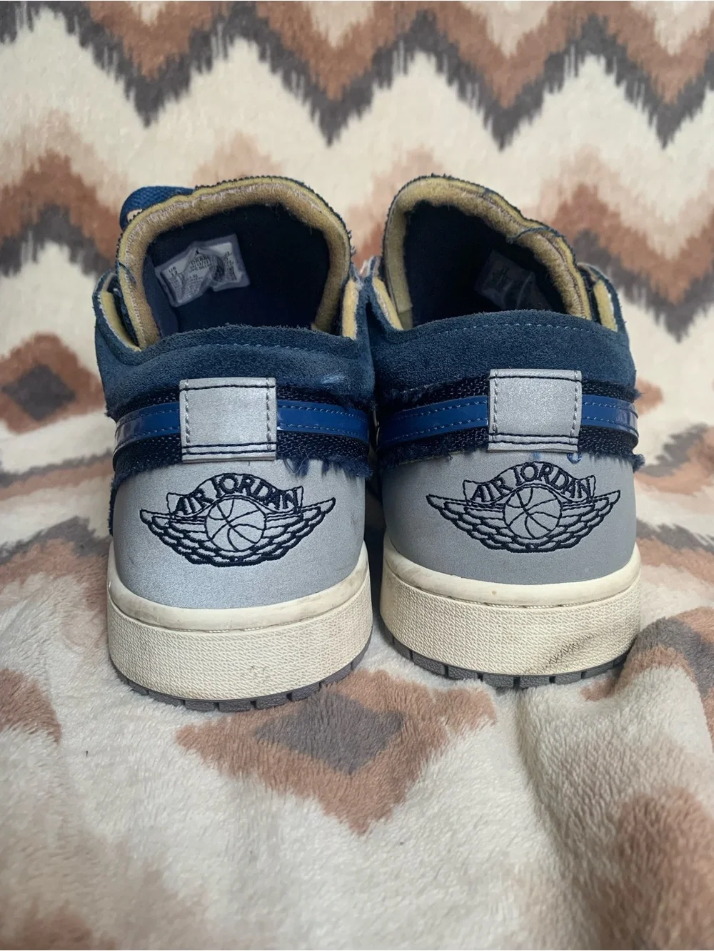 Jordan 1 Low SE Craft Inside Out Men's Size 12 Obsidian Blue Style DR8867-400